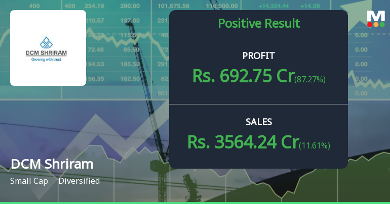 DCM Shriram Q1 FY27: Tax Credit Windfall Masks Margin Pressure