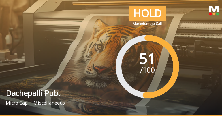 Dachepalli Publishers Ltd is Rated Hold by MarketsMOJO