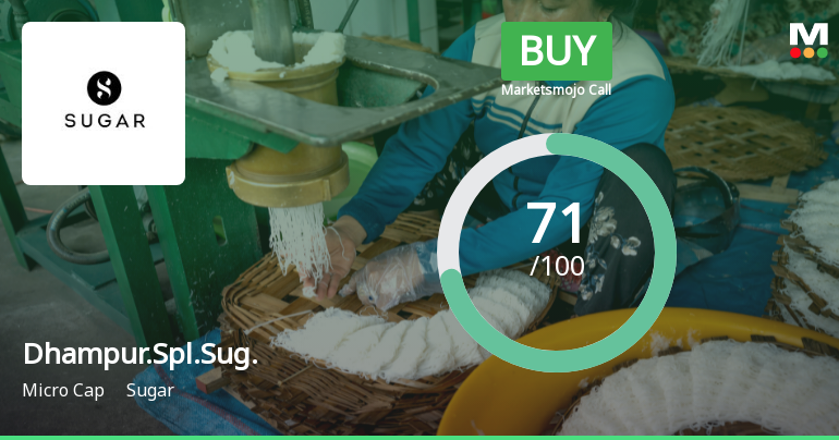 Dhampure Speciality Sugars Ltd Upgraded to Buy on Strong Fundamentals and Technicals