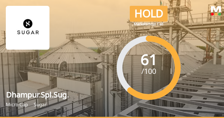 Dhampure Speciality Sugars Ltd is Rated Hold