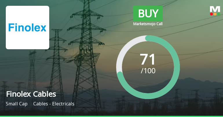 Finolex Cables Ltd. is Rated Buy