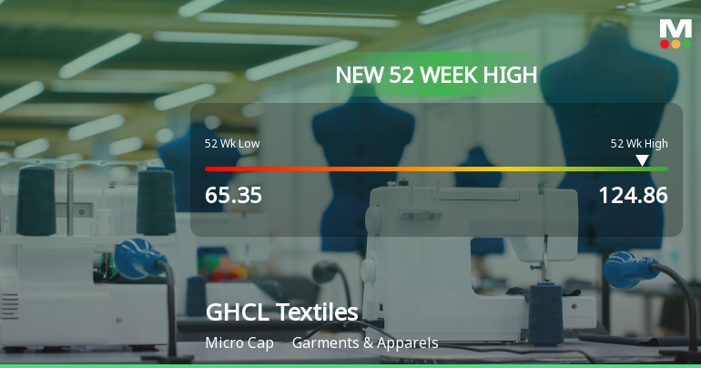 Broad-Based Technical Strength Lifts GHCL Textiles Ltd to 52-Week High of Rs 124.86