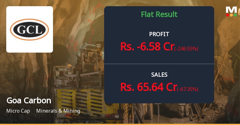 Goa Carbon Q1 FY27: Losses Deepen as Revenue Collapses 67%