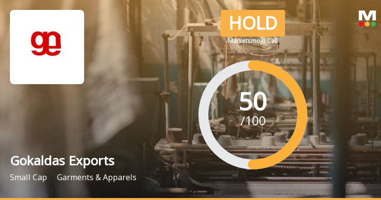 Gokaldas Exports Ltd is Rated Hold by MarketsMOJO
