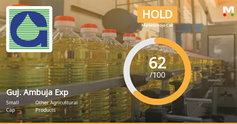 Gujarat Ambuja Exports Ltd is Rated Hold