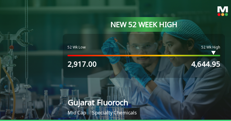 Broad-Based Technical Strength Lifts Gujarat Fluorochemicals Ltd to 52-Week High of Rs 4644.95