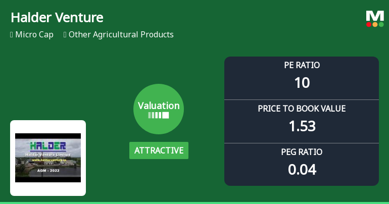 Halder Venture Ltd Valuation Turns Attractive Amid Market Volatility