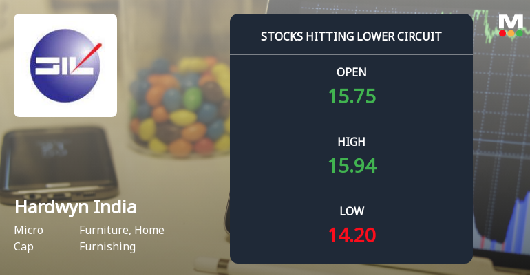 Hardwyn India Ltd Locks at Lower Circuit With 3.14% Loss — Sellers Queue, No Buyers in Sight