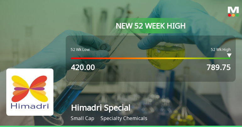 Broad-Based Technical Strength Lifts Himadri Speciality Chemical Ltd to 52-Week High of Rs 789.75
