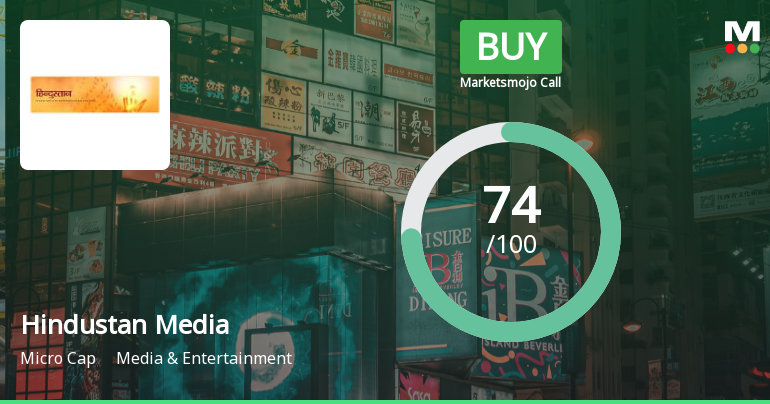 Hindustan Media Ventures Ltd Upgraded to Buy on Strong Technical and Financial Performance