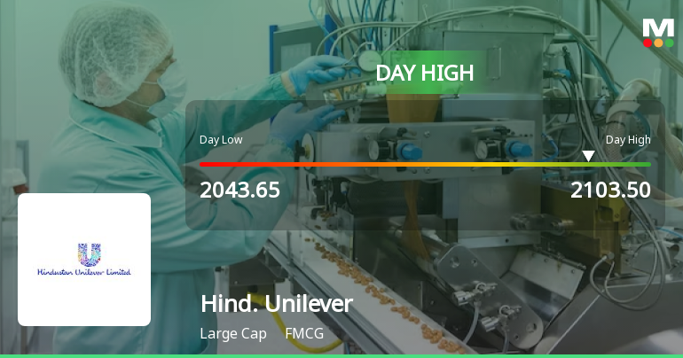 Hindustan Unilever Ltd Rallies 3.21% Amidst Mixed Technical Signals