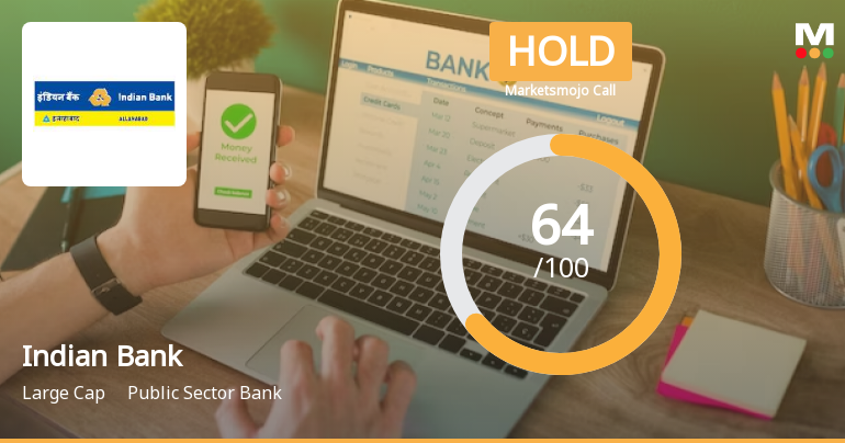 Indian Bank is Rated Hold by MarketsMOJO