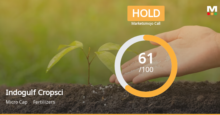 Indogulf Cropsciences Ltd is Rated Hold