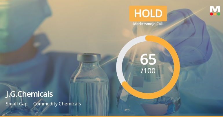 J.G.Chemicals Ltd is Rated Hold by MarketsMOJO