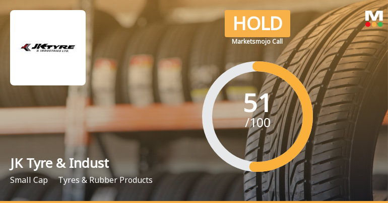 JK Tyre & Industries Ltd Upgraded to Hold on Improved Valuation and Financial Trends