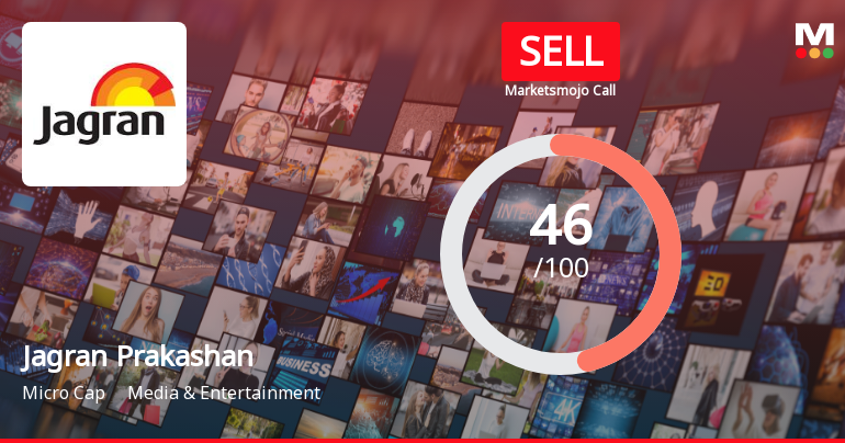 Jagran Prakashan Ltd Downgraded to Sell Amid Technical Weakness and Long-Term Underperformance