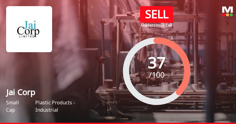 Jai Corp Ltd is Rated Sell by MarketsMOJO