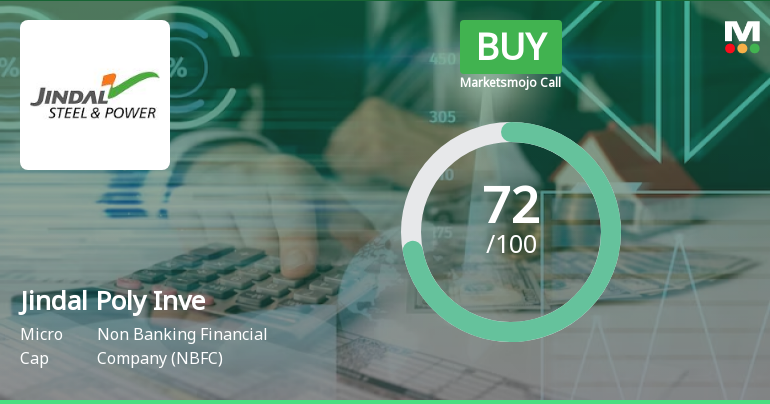 Jindal Poly Investment & Finance Company Ltd is Rated Buy