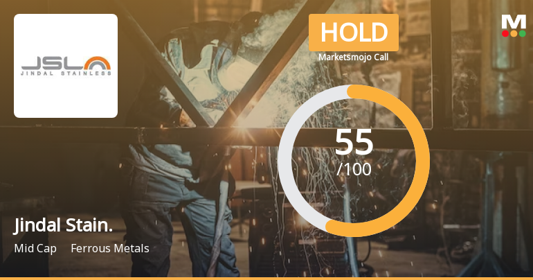 Jindal Stainless Ltd is Rated Hold by MarketsMOJO