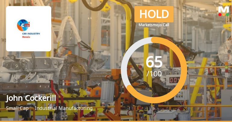 John Cockerill India Ltd is Rated Hold by MarketsMOJO