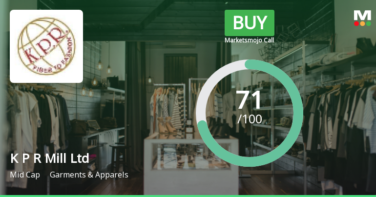 K P R Mill Ltd Upgraded to Buy on Strong Technical and Financial Performance