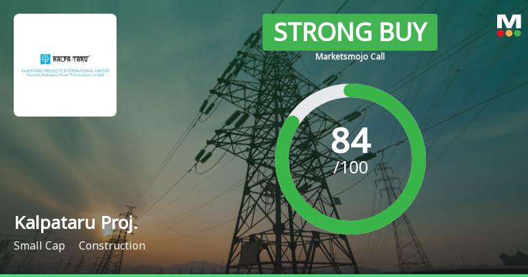 Kalpataru Projects International Ltd is Rated Strong Buy