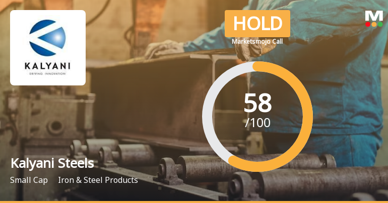 Kalyani Steels Ltd is Rated Hold by MarketsMOJO
