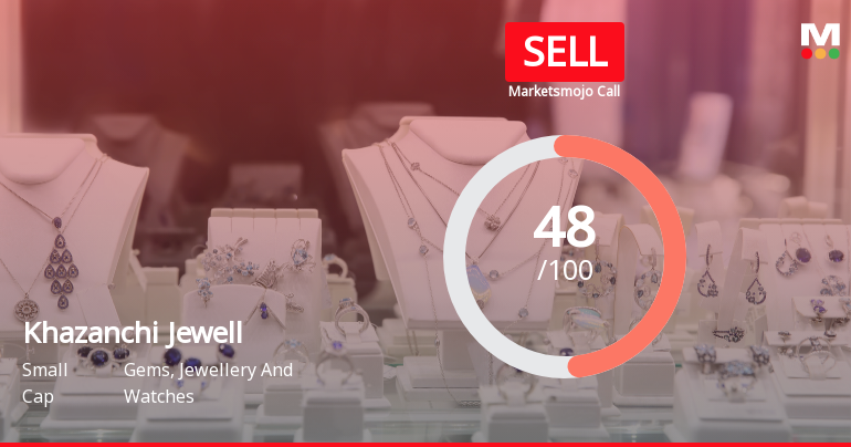 Khazanchi Jewellers Ltd Downgraded to Sell Amid Expensive Valuation and Institutional Retreat
