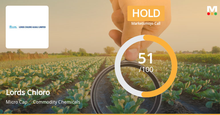 Lords Chloro Alkali Ltd Upgraded to Hold by MarketsMOJO on Technical and Financial Improvements
