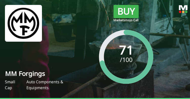 MM Forgings Ltd. is Rated Buy by MarketsMOJO