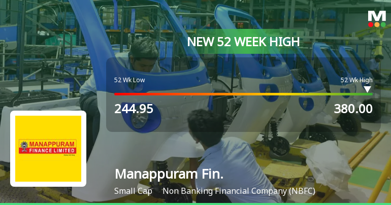 Broad-Based Technical Strength Lifts Manappuram Finance Ltd to 52-Week High of Rs 379.75