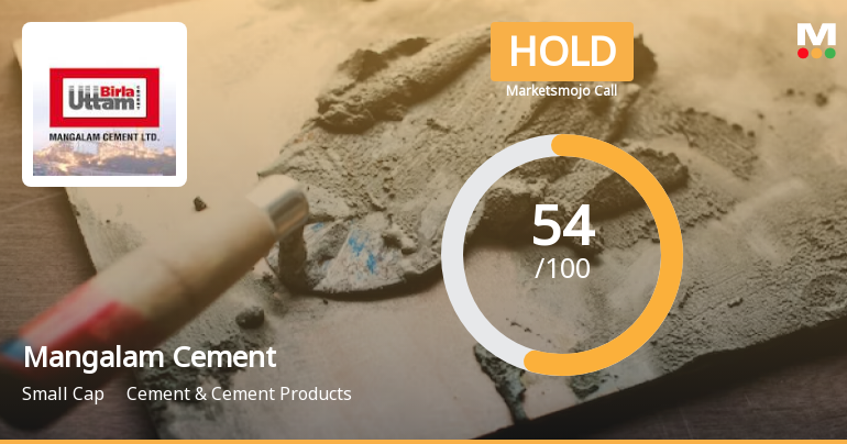 Mangalam Cement Ltd is Rated Hold by MarketsMOJO