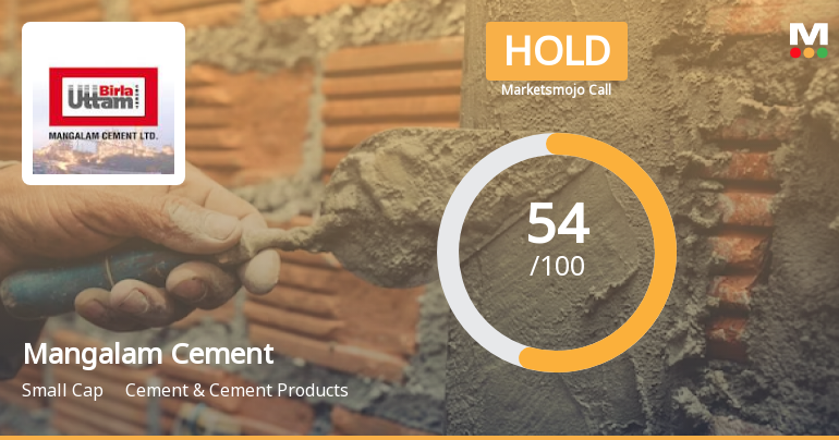 Mangalam Cement Ltd is Rated Hold by MarketsMOJO