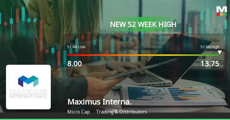 Broad-Based Technical Strength Lifts Maximus International Ltd to 52-Week High of Rs 13.75