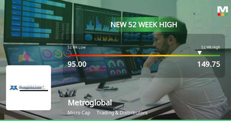 Broad-Based Technical Strength Lifts Metroglobal Ltd to 52-Week High of Rs 149.75