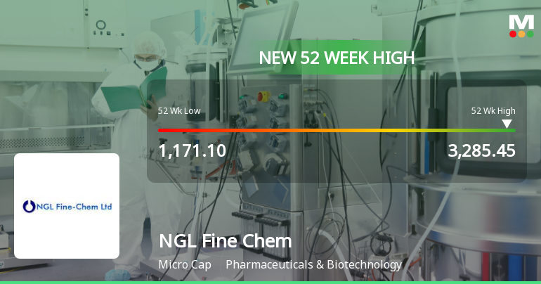 Broad-Based Technical Strength Lifts NGL Fine Chem Ltd to 52-Week High of Rs 3285.45