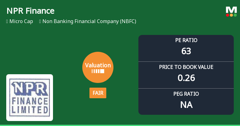 NPR Finance Ltd Valuation Shifts to Fair Amidst Challenging Market Returns