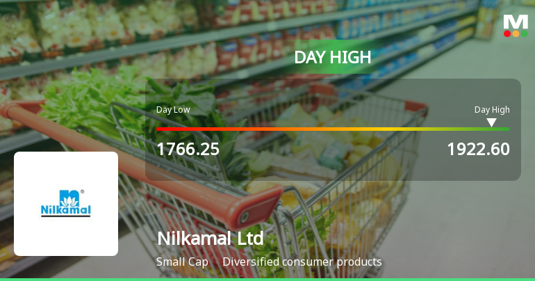 Nilkamal Ltd Surges 7.59% to Day's High of Rs 1917.9 — Outperforms Sector by 7.76 Percentage Points
