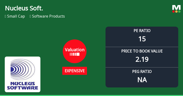 Nucleus Software Exports Ltd: Valuation Shift Signals Price Attractiveness Change
