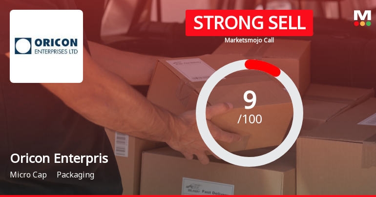 Oricon Enterprises Ltd is Rated Strong Sell