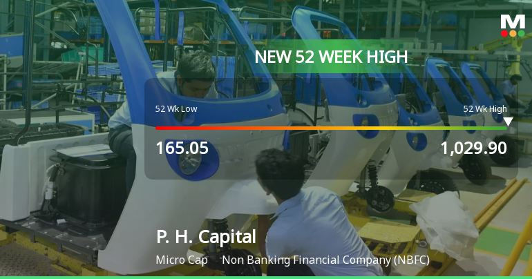 Broad-Based Technical Strength Lifts P. H. Capital Ltd to 52-Week High of Rs 1029.9