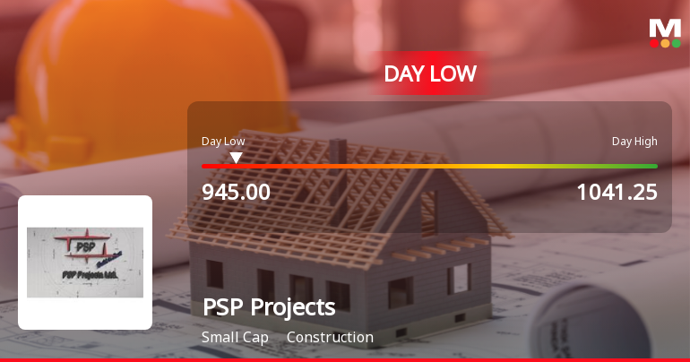 PSP Projects Ltd Hits Intraday Low Amid Price Pressure on 30 Jul 2026
