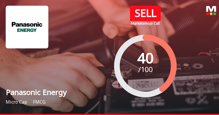 Panasonic Energy India Company Ltd is Rated Sell