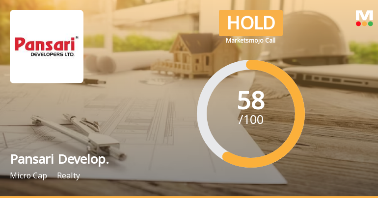Pansari Developers Ltd is Rated Hold by MarketsMOJO