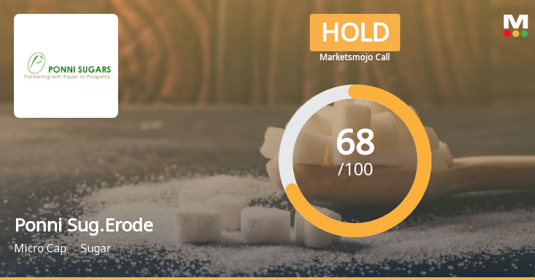 Ponni Sugars (Erode) Ltd is Rated Hold by MarketsMOJO