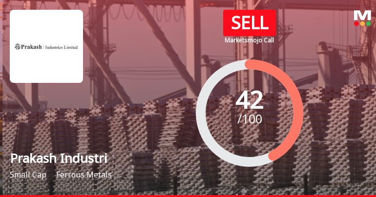 Prakash Industries Downgraded to Sell Amid Weak Financials and Bearish Technicals