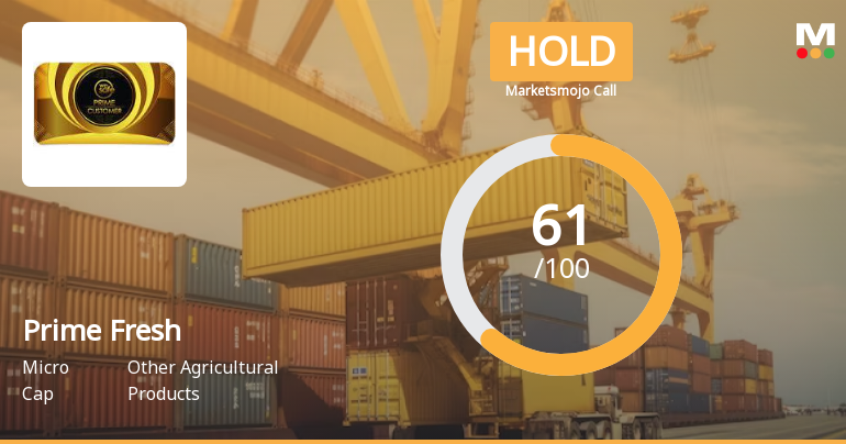 Prime Fresh Ltd is Rated Hold by MarketsMOJO