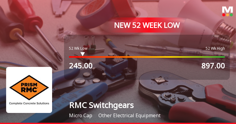 Five Consecutive Losses Push RMC Switchgears Ltd to a New 52-Week Low