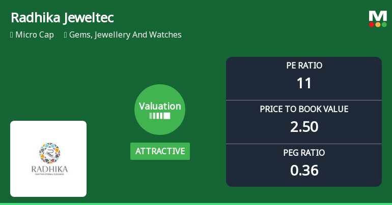 Radhika Jeweltech Ltd Valuation Shifts Signal Renewed Price Attractiveness