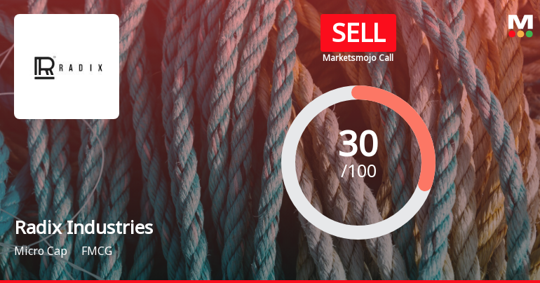 Radix Industries (India) Ltd is Rated Sell